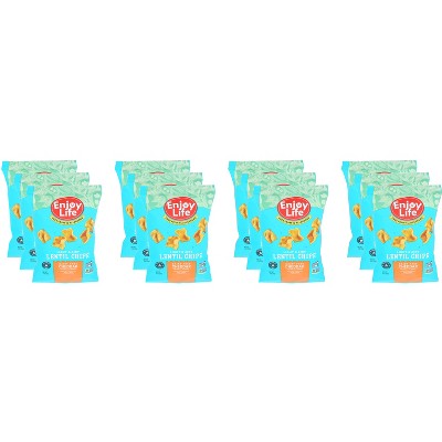 Enjoy Life Light & Airy Cheddar Lentil Chips - Case of 12 - 4 oz
