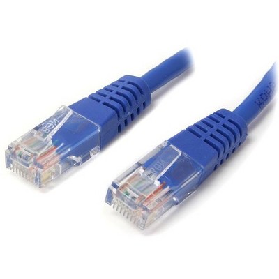 StarTech.com 6 ft Blue Molded Cat5e UTP Patch Cable - Category 5e - 6 ft - 1 x RJ-45 Male Network - 1 x RJ-45 Male Network - Blue