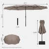 GustoWave Outdoor 15FT Double-Sided Patio Umbrella - 2 of 4