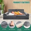 Docred Kids Couch Play Set, 8/10PCS Modular Kids Sofa Couch Fold Out Playhouse Set for Toddlers, Creative Foam Play Couchs Indoor - 3 of 4