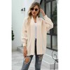 V For City Women's Open Front Cardigan Waffle Knit Sweater - 4 of 4