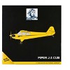 Piper J-3 Cub Light Aircraft Yellow w/Black Stripes "Gemini General Aviation" Series 1/72 Diecast Model Airplane by GeminiJets - 4 of 4