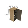 NicBex Freestanding/Wall Bathroom Storage Cabinet,Space-Saving Storage Cabinet with 3/4 Shelves,Bathroom Cabinet for Bathroom,Bedroom - 3 of 4