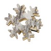 Perfect Holiday 10 LED Battery Operated String Light with Wooden Snowflake - Warm White - 4 of 4