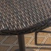 Dominic Wicker Round Bar Table Multibrown - Christopher Knight Home: Weather-Resistant Patio Furniture - image 3 of 4