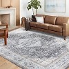 Washable Runner Rug – Low Pile, Non-Slip Vintage Carpet for Kitchen, Entryway, Hallway, Laundry Room, or Bathroom - 3 of 4