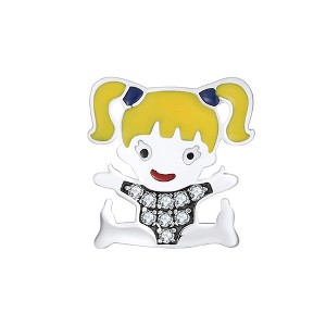 Baby Girl Charm for Women Bracelet Cubic Zirconia CZ Sterling Silver Ginger Lyne Collection - 1 of 4