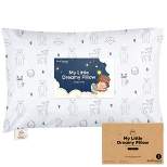 KeaBabies Jumbo Toddler Pillow with Pillowcase, 14X20 Soft Organic Toddler Pillows for Sleeping, Kids Travel Pillow