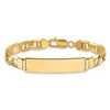 Black Bow Jewelry Mens 14k Yellow Gold Anchor Link & Lobster Clasp I.D. Bracelet, 8 Inch - 3 of 4
