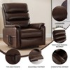 CLIHOME Leatherette Dual Motor Infinite Position Power Lift Recliner Chair with Power-Remote, Heat Massage and Heavy Duty Motion Mechanism - 4 of 4