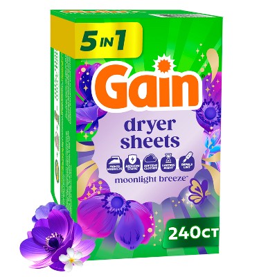 Gain Moonlight Breeze Fabric Softener Dryer Sheets