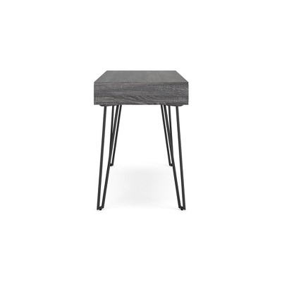 Strumford 48" Charcoal Gray Wood Home Office Desk
