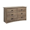 Salt Spring 6 Drawer Condo Dresser Drifted Gray - Prepac: Youthful ...