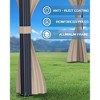 10x10 Ft Hardtop Gazebos with Heavy Duty Double Roof, Nettings and Curtains - 4 of 4