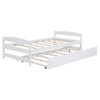 NicBex Twin Size Platform Bed 77.4" L Modern Pine Bed Frame with Twin Size Trundle for Bedroom, Guest Room, No Box Spring Required - 3 of 4