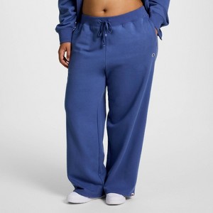 Champion Women's High-Rise Fleece Wide Leg Sweatpants - 1 of 4