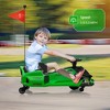 12V Kids Ride On Drift Car,  Electric Go-Kart With Variable Speed, Music, Led Lights, Brushless Motor, and Low-Power Alarm - 3 of 4