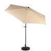 9FT Outdoor Sun Umbrellas, Market Patio Table Umbrella with Push Button Tilt and Crank, 6 Sturdy Ribs (Base Not Included) – Maison Boucle - 4 of 4