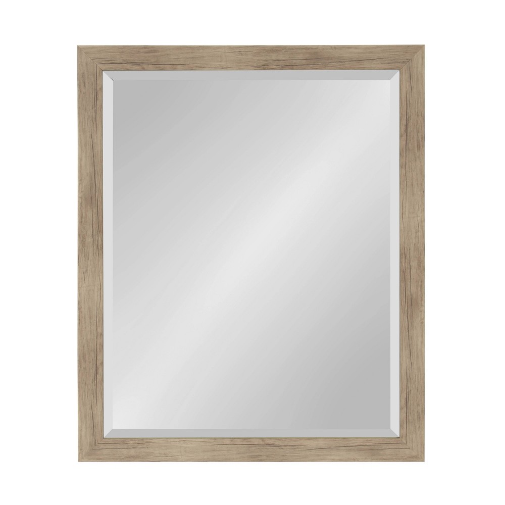 Photos - Wall Mirror 25" x 31" Beatrice Framed  Rustic Brown - DesignOvation