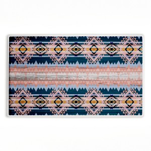 Stupell Industries Subtle Boho Geometrics Printed Plush Bathroom Floor Mat, design by Jennifer Ellory - 1 of 4