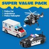 Toddler Truck Toys for 3 4 5 6 7 Year Old Boys - Police Car Toy Set, Emergency Vehicle Playset, Kids Toys Cars with Lights and Sounds for Boys Girls - 2 of 4