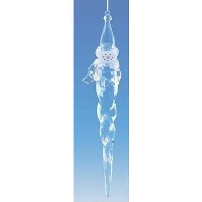 Roman 7.5" Icy Crystal Snowman Icicle Christmas Ornament