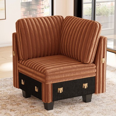 Belffin Modular Sectional Sofa Armrest Module for Corduroy Modular Couch, Pair of Armrests