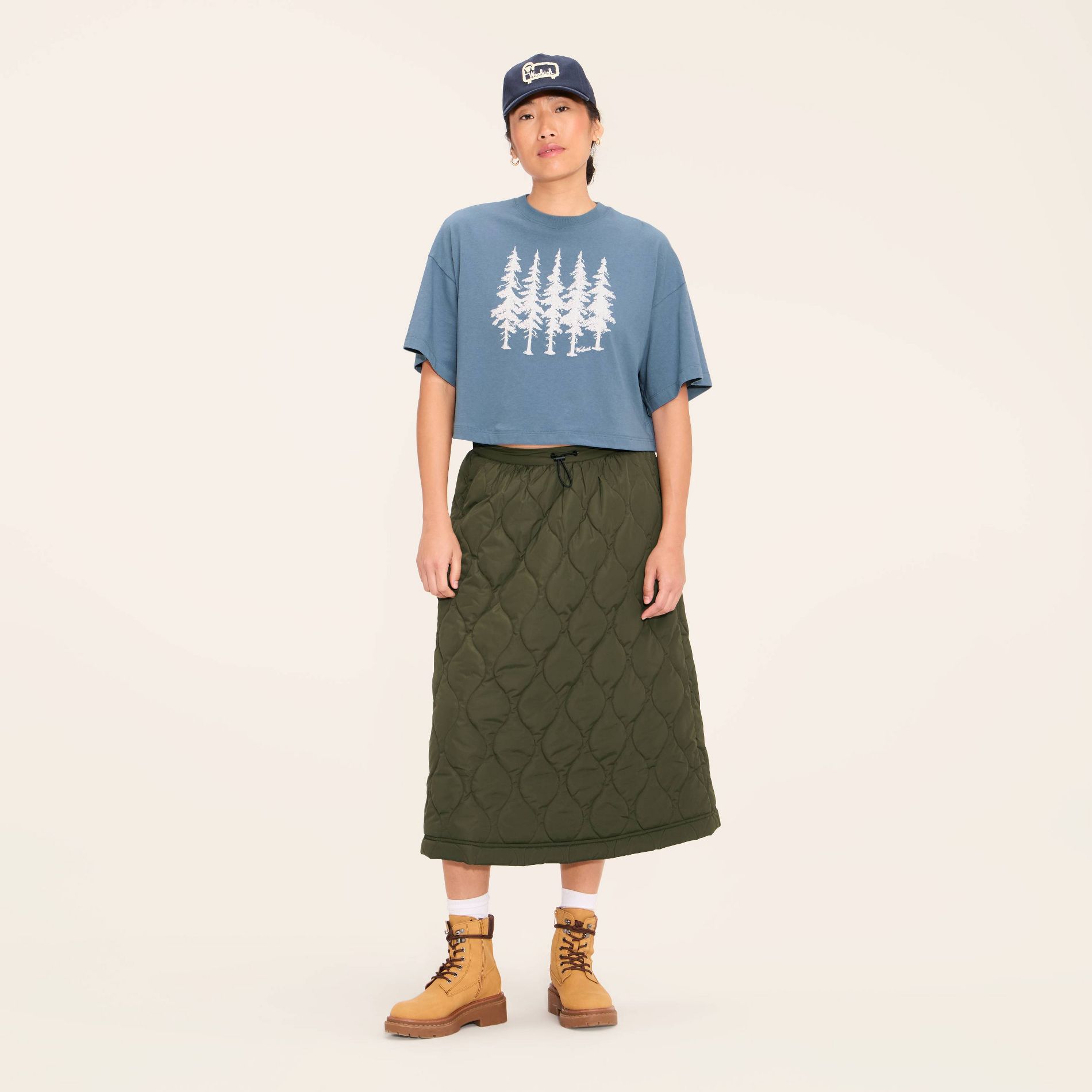 Women's Graphic Print Short Sleeve T-Shirt - Woolrich x Target Blue M