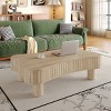 Lift Top Coffee Table,MDF Wood Coffee Table with Hidden Storage and Fluted Panel,Modern Coffee Table for Living Room or Corner-Coolbibila - 2 of 4