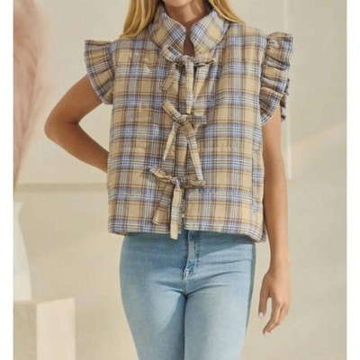 Women's Tie puff vest - Oddi