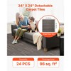 VEVOR Carpet Tiles Reusable 24x24 inch, 24 PCS Modular Carpet Square Rug, Commercial Floor Soft Padded for Seamless Cover 96sq.ft, Dark Brown - 3 of 4