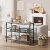 GOCAPTAIN Console Table with Storage, 43" Narrow Sofa Table for Behind Couch - 3 Tier Open Shelf Entryway Table for Hallway, Living Room, Bedroom - 4 of 4