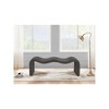 Meridian Furniture,Willow Chenille Fabric Bench - 2 of 4