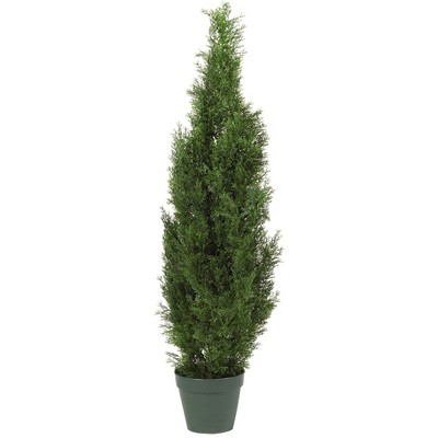 Nearly Natural 4-ft Cedar Tree Silk Tree (Indoor/Outdoor)