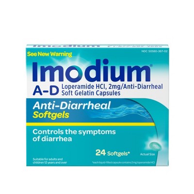 Imodium A-D Diarrhea Softgels - 24ct