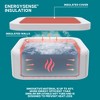 Bestway SaluSpa Bali Smart AirJet Inflatable Hot Tub Round Portable 5-7 Person Spa with 180 AirJets, App Control and EnergySense Cover, Brown Rattan - 4 of 4