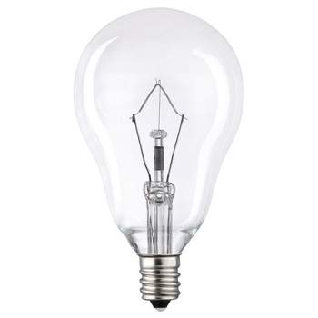 Westinghouse 40 W A15 Decorative Clear  Incandescent Bulb E12 (Candelabra) Warm White 2 pk