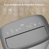 Acekool 14000 BTU Portable Air Conditioner, 3-in-1 Quiet Floor AC Unit with Dehumidifier & Fan, Cools Up to 750 Sq.Ft, Remote, Easy Install - 2 of 4