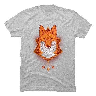 Men's Design By Humans Firefox Stare By sayahelmi T-Shirt