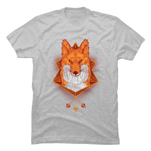 Men's Design By Humans Firefox Stare By sayahelmi T-Shirt - 1 of 4