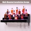 LED Lighted Liquor Shelf 2/3/4 Tier - Acrylic Backlit Bottle Rack with Remote/App Control, Stylish Holder for Home Bar, Wine & Whiskey - 4 of 4