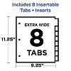 Avery Big Tab Insertable Plastic Dividers 8-tab Two Tone Set (11983 ...