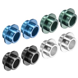 Unique Bargains Aluminum Skates Roller Wheel Center Inline Axle Bushing Spacers 8 Pcs - 1 of 3