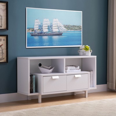 CAVINAS 60" TV Stand Modern TV Media Stand with 2 Shelves and 2 Drawers Entertainment Center for Living Room