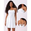 Allegra K Women's Sparkly Metallic Spaghetti Strap Party Mini A-line Dress - 2 of 4