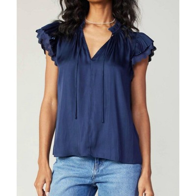 Women's Eliza Flutter Sleeveless Blouse - current air