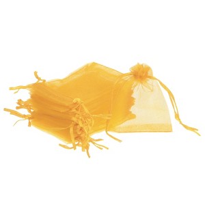 Unique Bargains Drawstring Mini Gift Candy Christmas Party Wedding Organza Bags 50 Pcs - 1 of 4