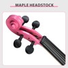 TopComfy 4/4 Bunnel Edge Silent Violin Set with Case Bow Rosin Headphone Connecting Line for Kids Adult Musicians, Pink, 31.89"*11.02"*5.51" - 4 of 4