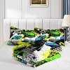 Race Car Comforter Set Twin Size – 3Pcs Racing Car Bedding for Boys, Teens & Men, Extreme Sports Quilt Set with 2 Pillowcases, Cool Speed Design - 4 of 4