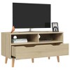 vidaXL TV Stand - Brown Sonoma Oak TV Cabinet - Sturdy and Stable - Engineered Wood Material - Scandinavian Style - Ample Storage Space - 3 of 4